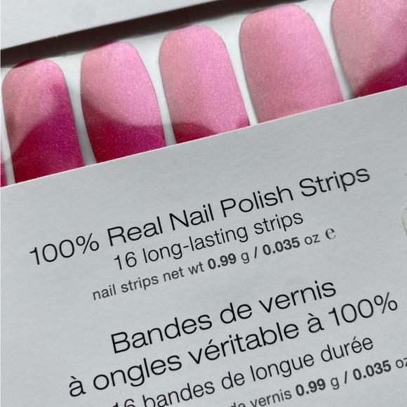 Color Street Pink Glitter Nail Polish Real Nail Polish Strips - Picture 4 of 4